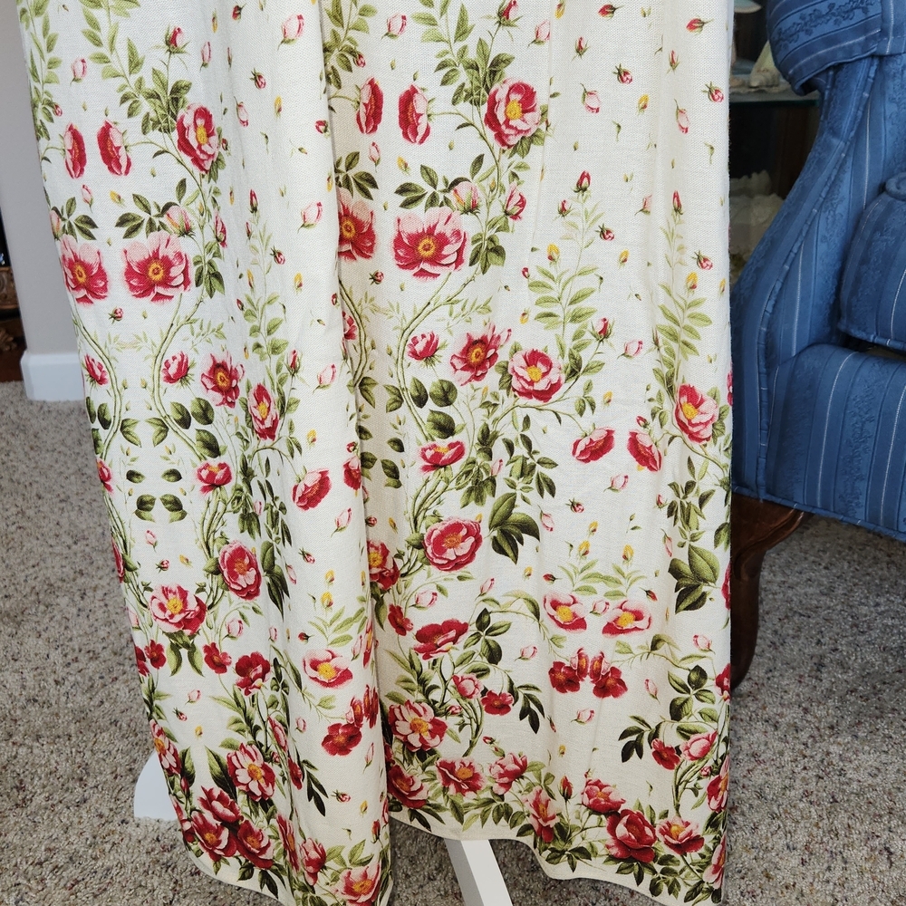 NWT Max Studio Plunge Neck Midi Dress Size S Yellow/Wildflowers Puff Sleeves - Picture 3 of 12